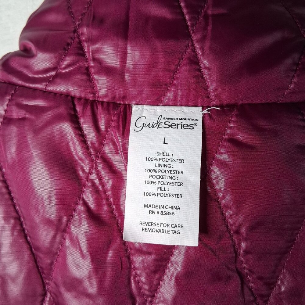 Gander Mountain Guide Series Vest Large Lilac Rose Reversible Quilted Reversible - Picture 6 of 15